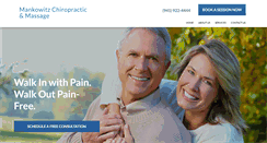 Desktop Screenshot of mankowitzchiropractic.com