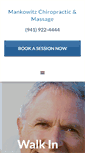 Mobile Screenshot of mankowitzchiropractic.com