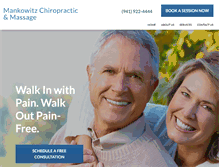 Tablet Screenshot of mankowitzchiropractic.com